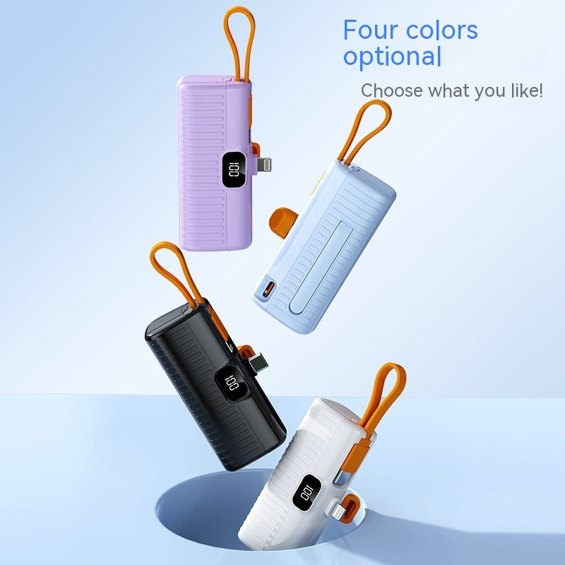 Four portable power banks in different colors UK travel essentials