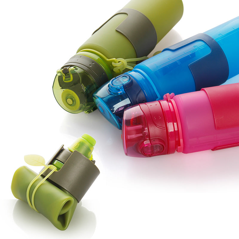 portable silicone water bottle Canada reusable design